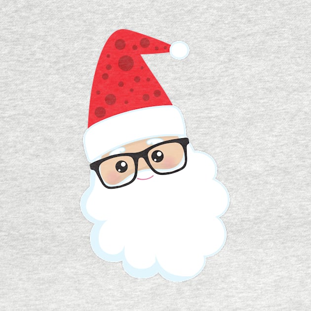 Santa Claus, Hipster Santa, Christmas, Glasses by Jelena Dunčević